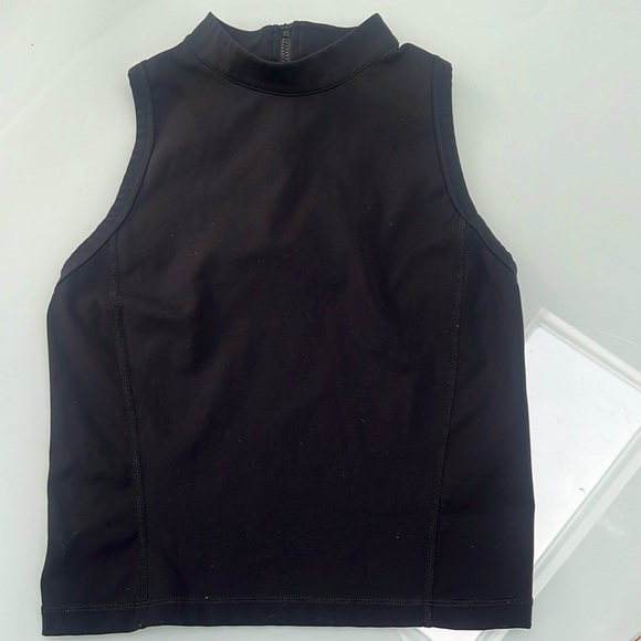 Sweaty Betty activewear black mock sleeveless dance yoga run workout power small - Picture 1 of 4